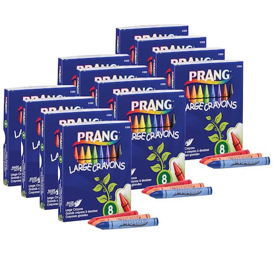 6 Packs: 12 Packs 8 ct. (576 total) Prang® Large Crayons
